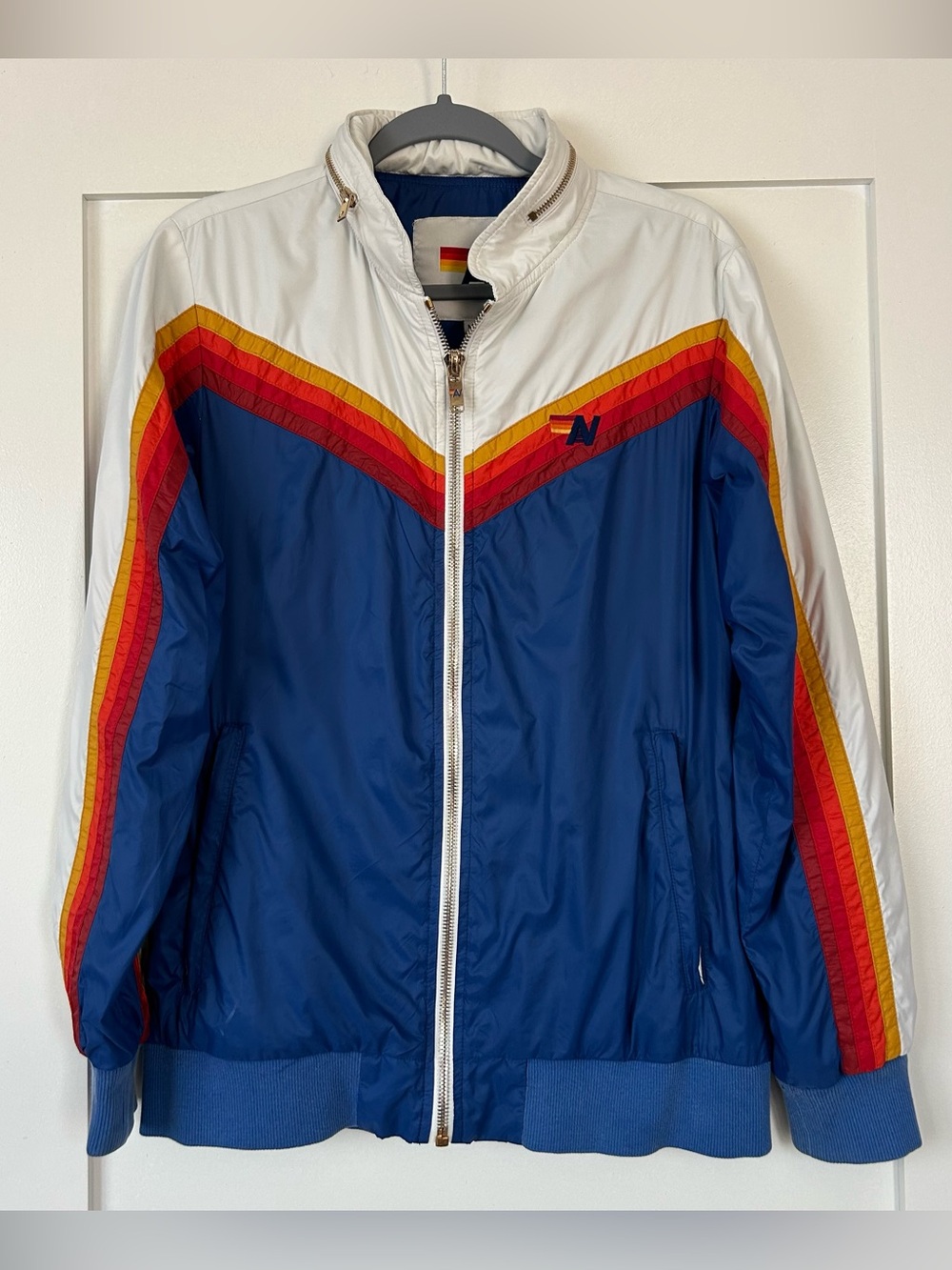 Aviator Nation 5-Stripe Windbreaker Size Medium Rare